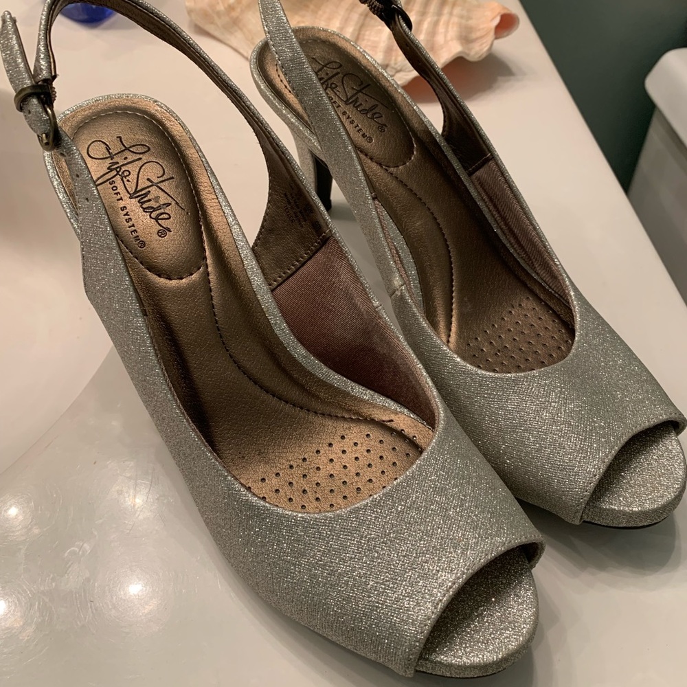 Silver heels